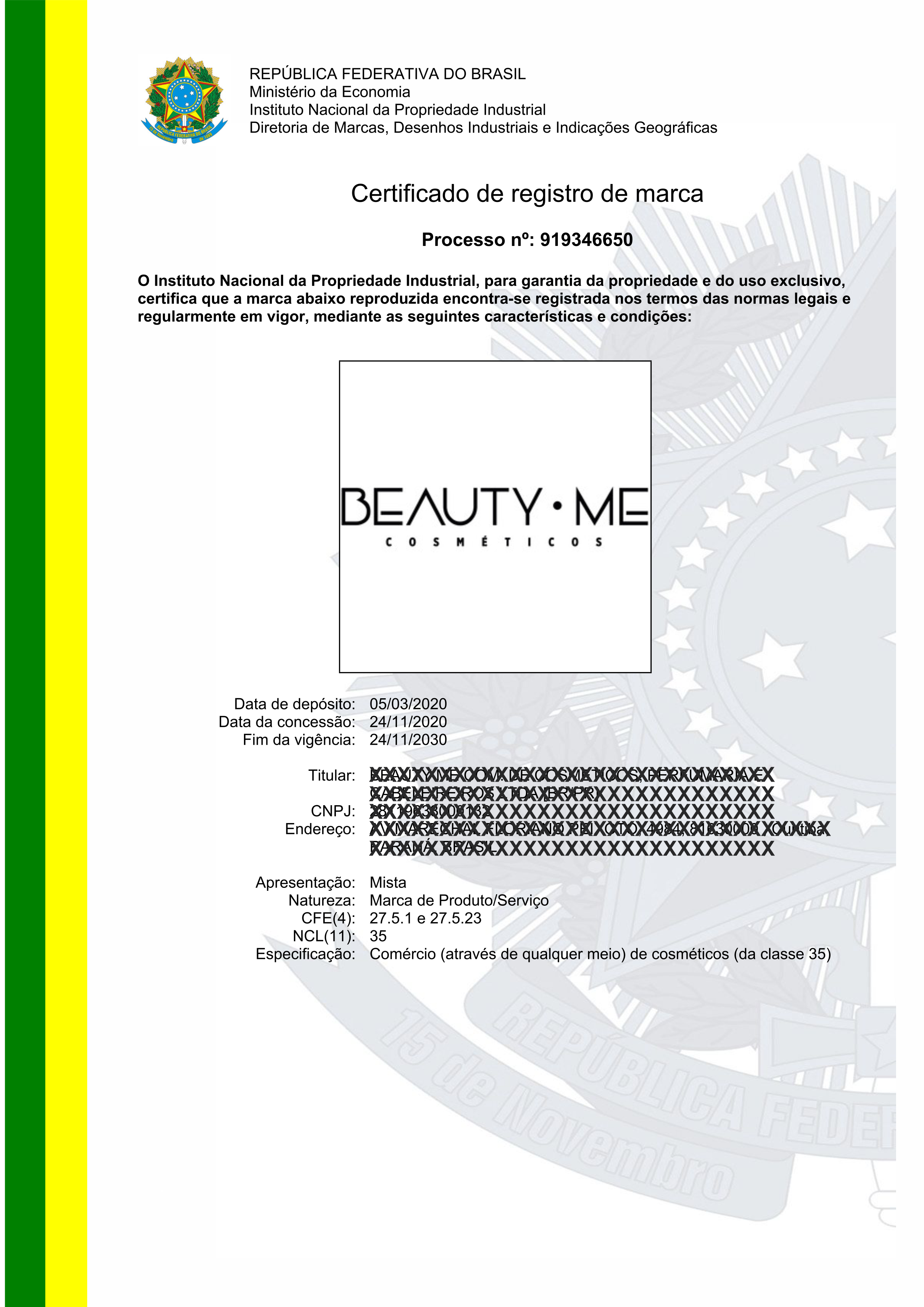 certificado beautyMe