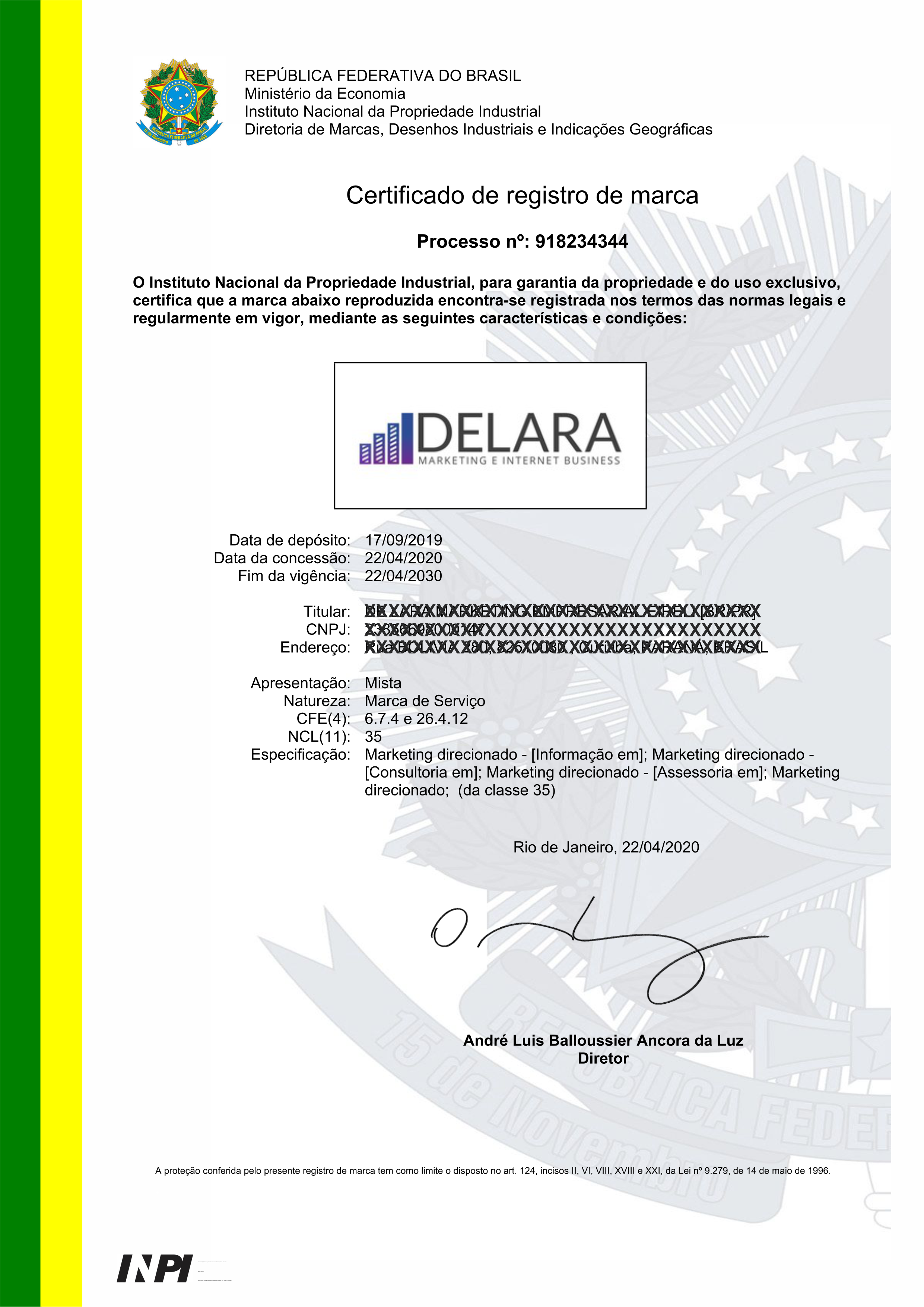 certificado delara